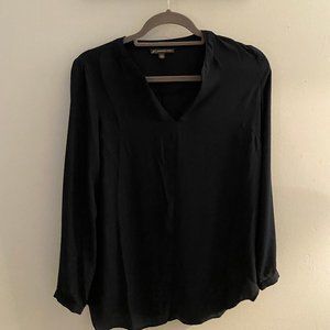 ADRIANNA PAPELL Navy Blouse (S)